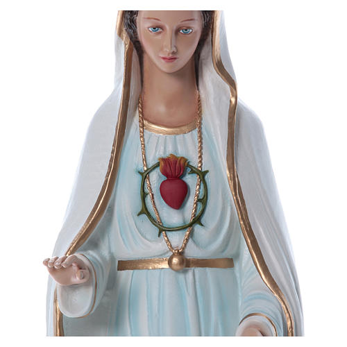 Estatua Virgen de Fátima 100 cm fibra de vidrio pintada PARA EXTERIOR 2