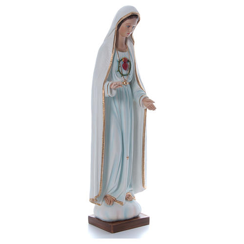 Estatua Virgen de Fátima 100 cm fibra de vidrio pintada PARA EXTERIOR 4
