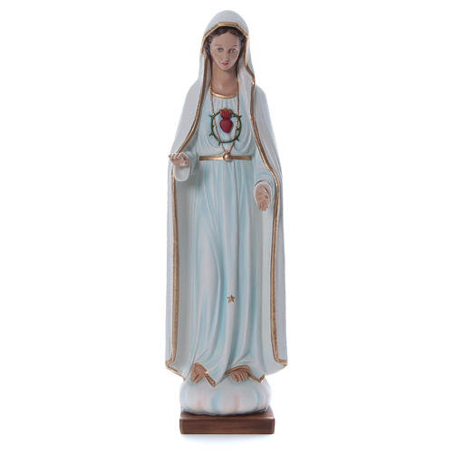 Notre-Dame de Fatima en fibre de verre colorée de 100 cm POUR EXTÉRIEUR 1