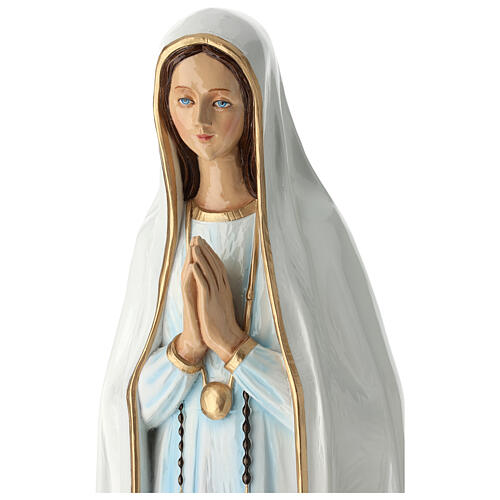 Statue of Our Lady of Fatima in coloured fibreglass 100 cm for EXTERNAL USE 7