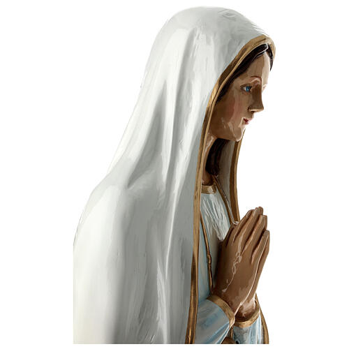 Statue of Our Lady of Fatima in coloured fibreglass 100 cm for EXTERNAL USE 9