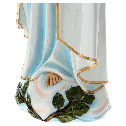Estatua Virgen de Fátima 100 cm de fibra de vidrio coloreada PARA EXTERIOR 8