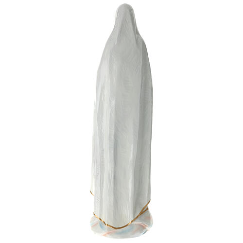 Estatua Virgen de Fátima 100 cm de fibra de vidrio coloreada PARA EXTERIOR 11