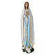 Estatua Virgen de Fátima 100 cm de fibra de vidrio coloreada PARA EXTERIOR s1