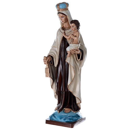 Statue of Our Lady of Mount Carmel in painted fibreglass 80 cm for EXTERNAL USE 3