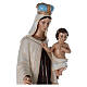 Statue of Our Lady of Mount Carmel in painted fibreglass 80 cm for EXTERNAL USE s6