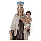 Statua Madonna del Carmelo 80 cm fiberglass dipinto PER ESTERNO s4