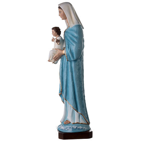 Estatua Virgen con niño 80 cm fiberglass pintado PARA EXTERIOR 8