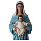 Estatua Virgen con niño 80 cm fiberglass pintado PARA EXTERIOR s3
