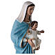 Estatua Virgen con niño 80 cm fiberglass pintado PARA EXTERIOR s10