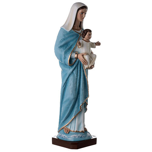 Statua Madonna con bambino 80 cm fiberglass dipinto PER ESTERNO 6