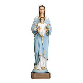 Statue of the Virgin Mary with Baby Jesus in fibreglass 110 cm for EXTERNAL USE