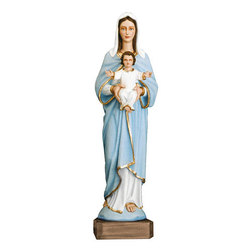 Estatua Virgen con niño 110 cm fiberglass pintado PARA EXTERIOR 1