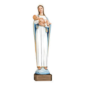 Estatua Virgen con Niño Jesús 80 cm fiberglass PARA EXTERIOR