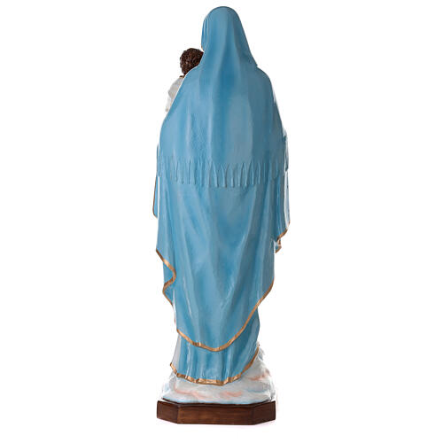 Statue Gottesmutter mit Kind 130cm Fiberglas hellblaue Kleidung AUSSENGEBRAUCH 9