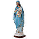 Statue Gottesmutter mit Kind 130cm Fiberglas hellblaue Kleidung AUSSENGEBRAUCH s3