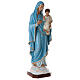 Statue Gottesmutter mit Kind 130cm Fiberglas hellblaue Kleidung AUSSENGEBRAUCH s5