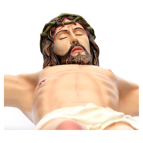 Body of Christ in painted fibreglass 90 cm for EXTERNAL USE 3