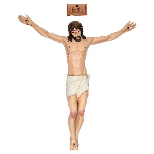 Corpus of Christ, 90 cm in painted fiberglass FOR OUTDOORS 1