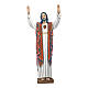 Statue of Christ with raised hands in painted fibreglass 170 cm for EXTERNAL USE s1