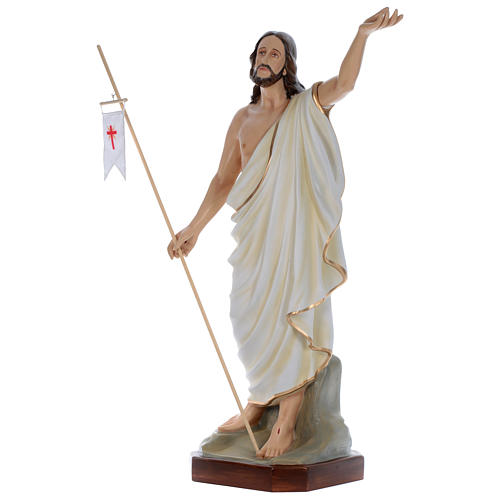 Satue of Resurrected Jesus in painted fibreglass 130 cm for EXTERNAL USE 2