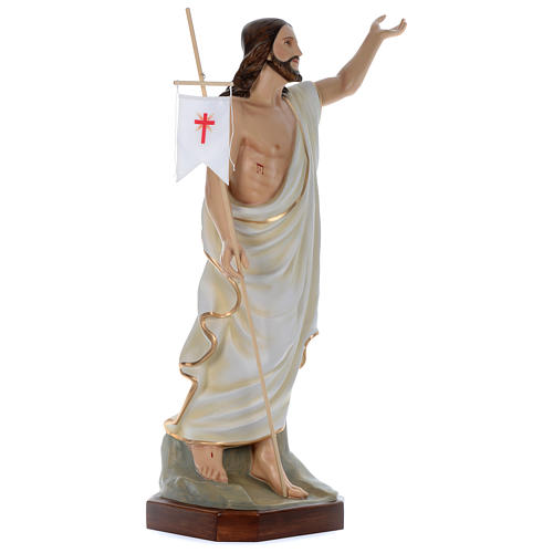 Satue of Resurrected Jesus in painted fibreglass 130 cm for EXTERNAL USE 3