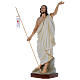 Satue of Resurrected Jesus in painted fibreglass 130 cm for EXTERNAL USE s2