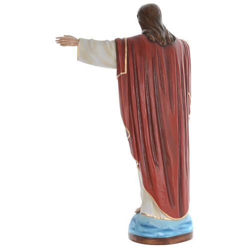 Estatua Jesús Redentor 160 cm fibra de vidrio pintada PARA EXTERIOR 4