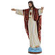 Estatua Jesús Redentor 160 cm fibra de vidrio pintada PARA EXTERIOR s2
