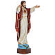 Estatua Jesús Redentor 100 cm fibra de vidrio pintada PARA EXTERIOR s5
