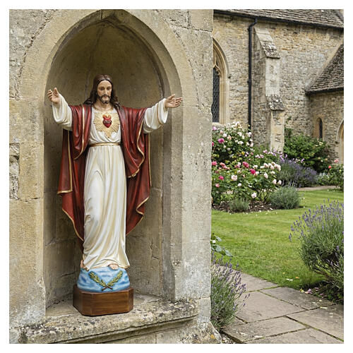 Christ The Redeemer Statue, 100 cm in painted fiberglass, FOR OUTDOORS 4