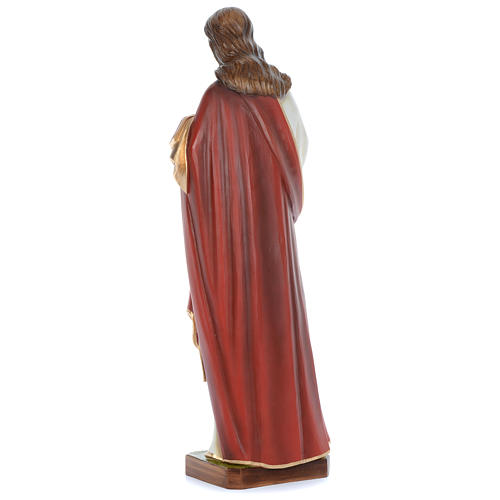 Estatua Jesús que bendice 100 cm fibra de vidrio coloreada PARA EXTERIOR 4