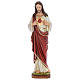 Estatua Sagrado Corazón Jesús 100 cm fibra de vidrio pintada PARA EXTERIOR s1