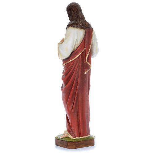 Figura Najświętsze Serce Jezusa, 100 cm, włókno szklane, malowana, NA ZEWNĄTRZ 4