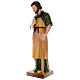 Statue of St. Joseph the woodworker in coloured fibreglass 150 cm for EXTERNAL USE s2