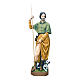Statue of St. Roch in painted fibreglass 100 cm for EXTERNAL USE s1