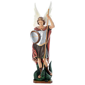 Figura świ€tego Michała Archanioła, 180 cm, z włókna szklanego, malowana, do użytku zewnętrznego