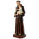 Statue of St. Anthony of Padua in painted fibreglass 130 cm for EXTERNAL USE s2