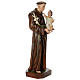 Statue of St. Anthony of Padua in painted fibreglass 130 cm for EXTERNAL USE s3
