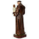 Statue of St. Anthony of Padua in painted fibreglass 130 cm for EXTERNAL USE s4