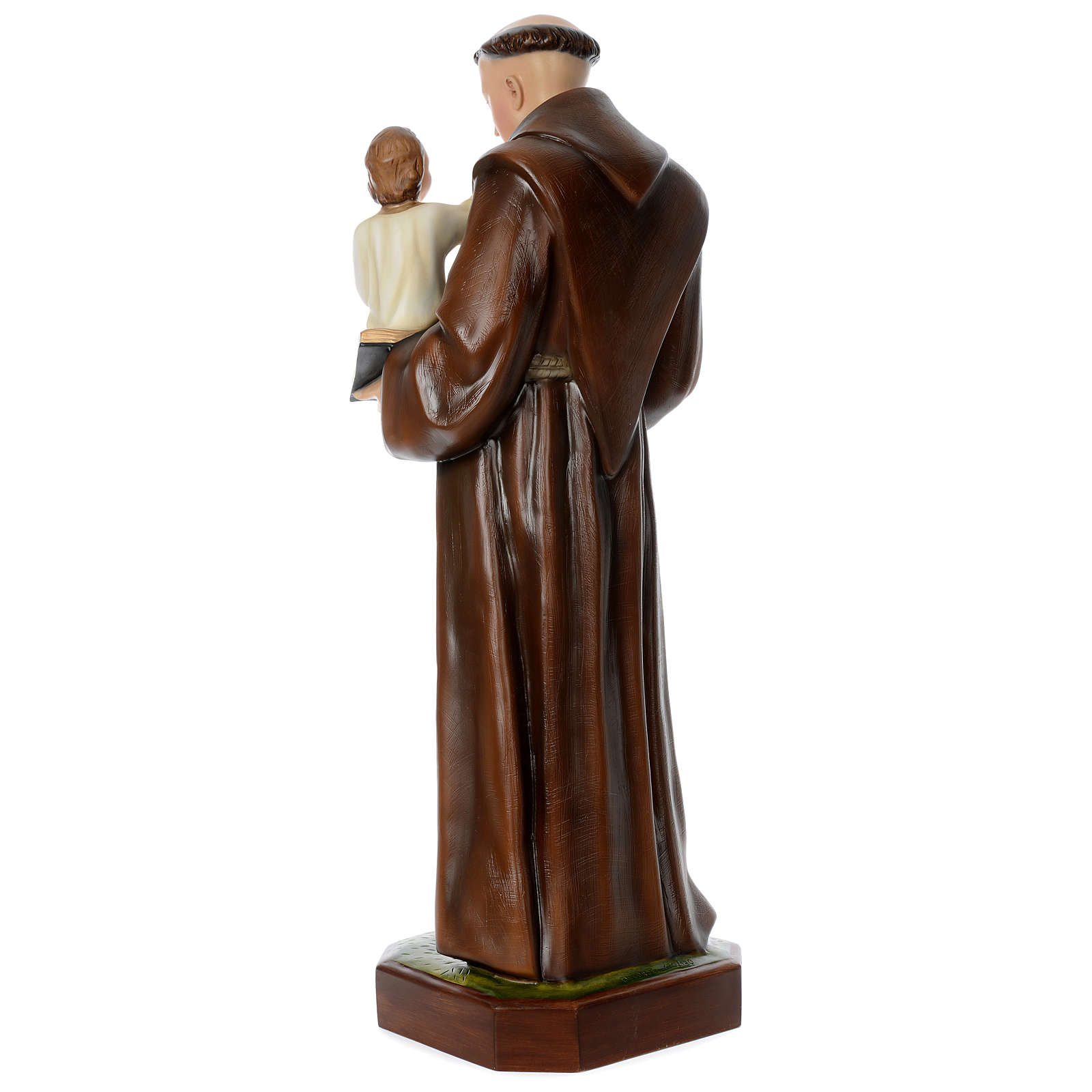 St. Anthony and Child Statue, 130 cm in colored fiberglass, online