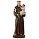 St. Anthony and Child Statue, 130 cm in colored fiberglass, FOR OUTDOORS s1