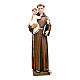 Statua Sant'Antonio da Padova 160 cm fiberglass dipinta PER ESTERNO s1