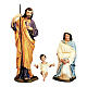 Natividad clásica 100 cm fibra de vidrio pintada PARA EXTERIOR s1