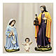 Holy Family for Nativity Scene in painted fibreglass 100 cm for EXTERNAL USE s1