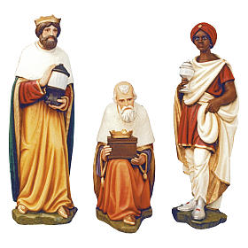 Wise Men for Nativity Scene in painted fibreglass 100 cm for EXTERNAL USE