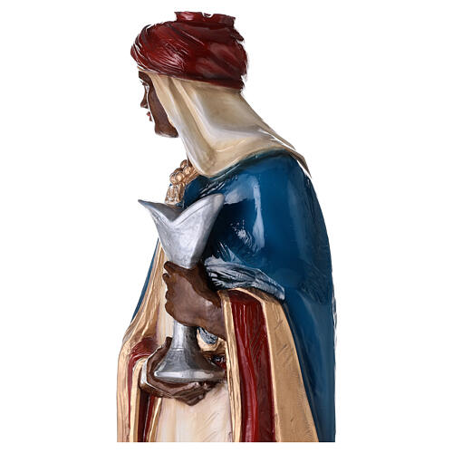 Wise Men for Nativity Scene in painted fibreglass 80 cm for EXTERNAL USE 9