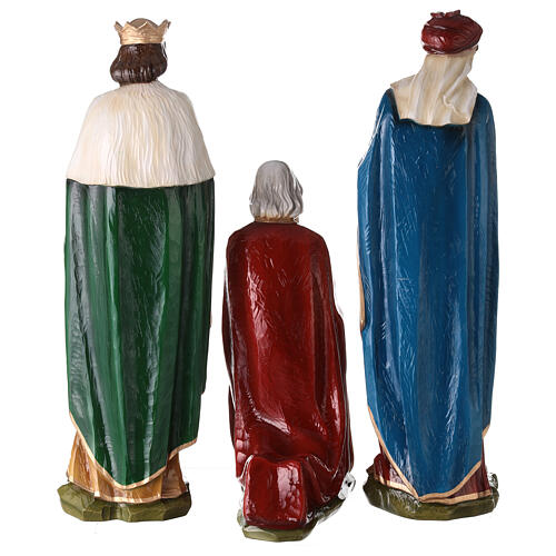 Rois Mages en fibre de verre peinte crèche 80 cm POUR EXTÉRIEUR 20