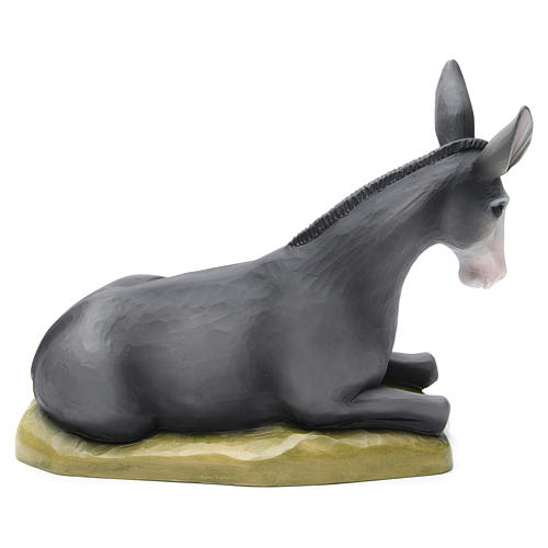 Ox and Donkey in painted fibreglass 80 cm for EXTERNAL USE 4