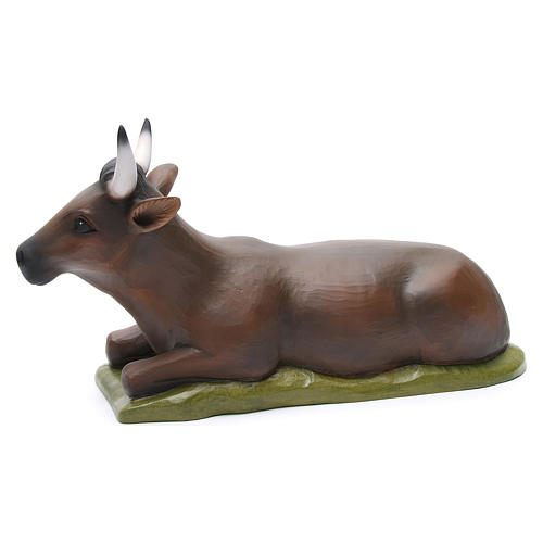 Ox and Donkey Nativity Statues, 80 cm in painted fiberglass FOR OUTDOORS 5